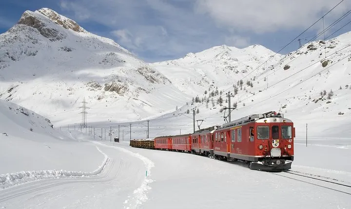Tour Bernina Red Train And St Moritz from Milan