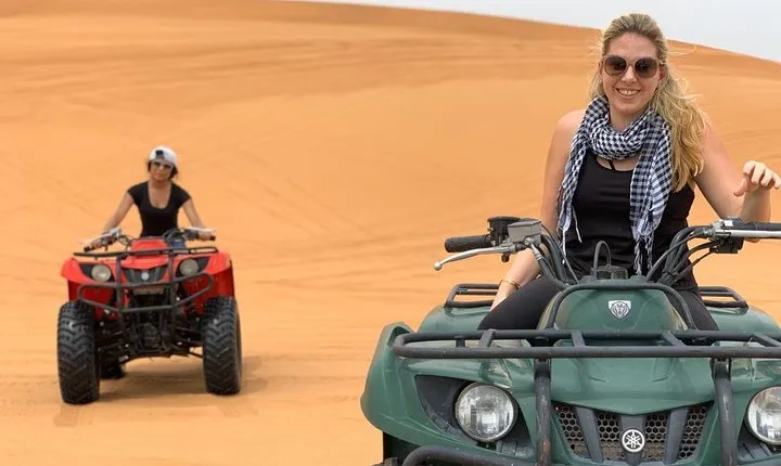 Evening Desert Safari with Quad Bike, Dune Bashing, Entertainments, BBQ Dinner