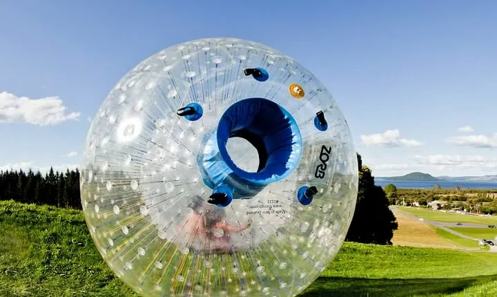 Zorb Inflatable Ball Ride from Mount Ngongotaha in New Zealand