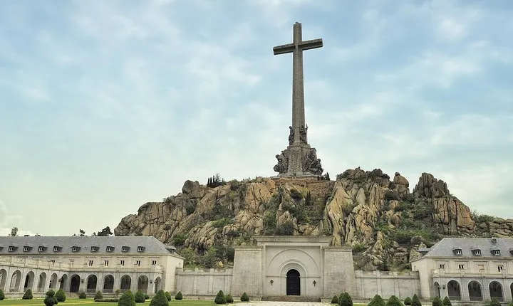 Escorial Monastery and the Valley of the Fallen from Madrid