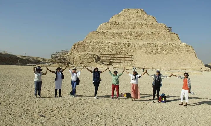 Meditation by Dahshur and Saqqara pyramids