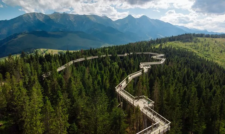 From Krakow: Zakopane, Slovakia Treetop Walk & Thermal Baths