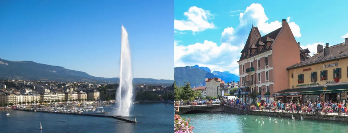 Annecy and Geneva city tour with cruise on Lake Geneva