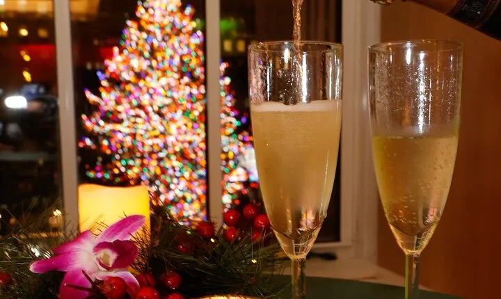 Tree Lighting Ceremony Indoor Viewing from 45 Rockefeller Center