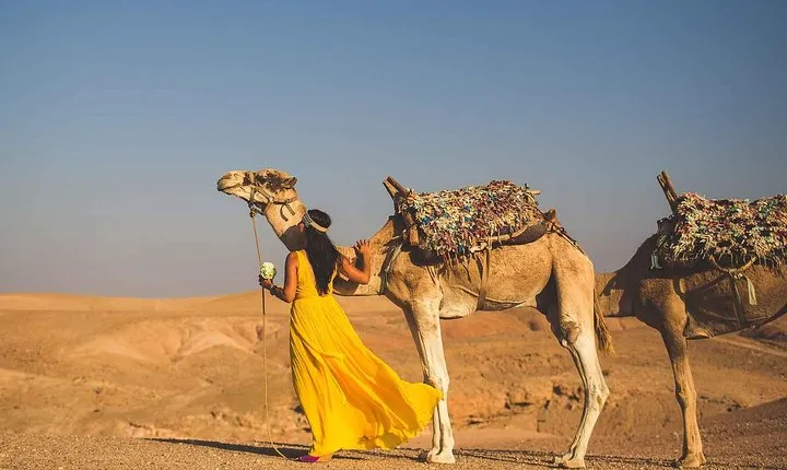 Marrakech: Agafay Desert and Atlas Mountains Tour & Camel Ride