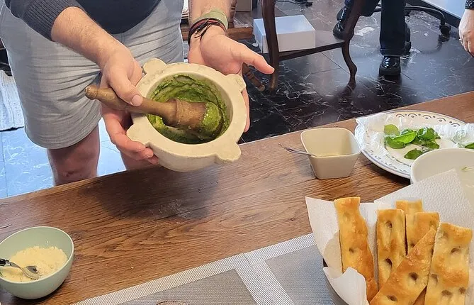 Pesto Making and tasting in Portovenere