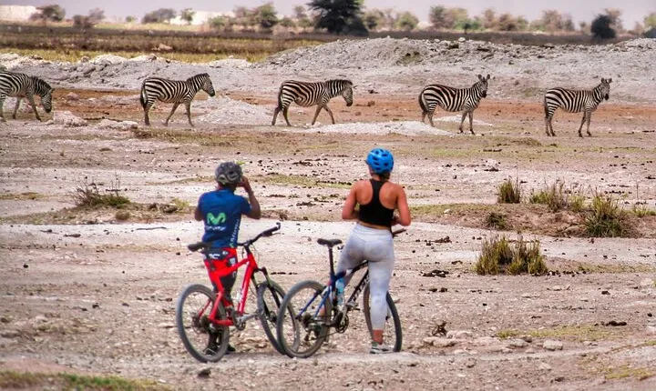 Cycling Lake Manyara
