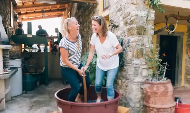 Private Grape stomping at Chianti Farmhouse