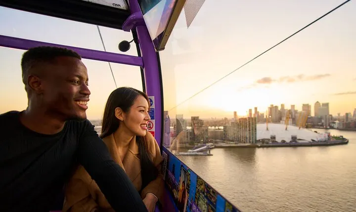 London IFS Cable Car Uber Boat Return Thames River Journey