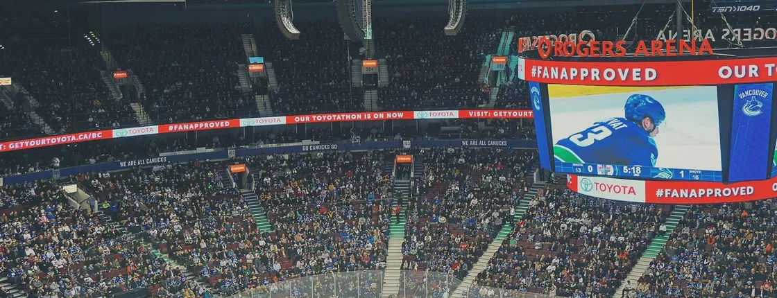 Vancouver Canucks ice hockey game ticket at Rogers Arena