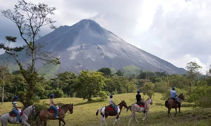 Horseback Riding around Arenal Volcano base