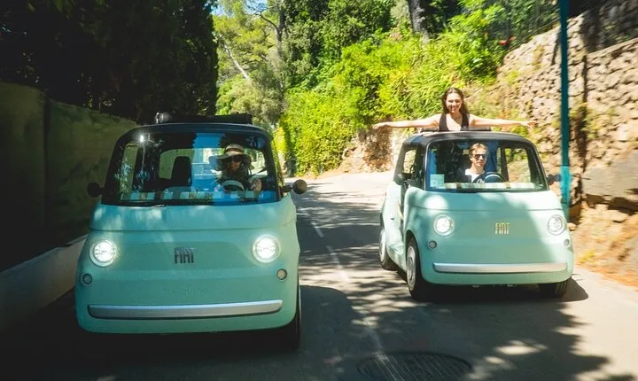 Retro Electric Topolino Ride on the French Riviera