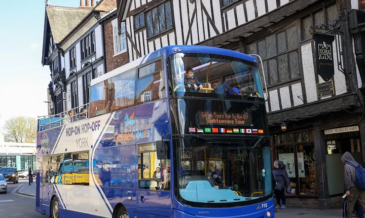 Golden Tours York Hop-on Hop-off Open Top Bus Tour with Audio Guide