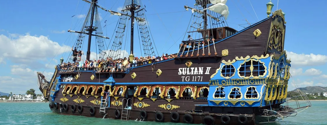 Tunisian pirate boat trip from Hammamet