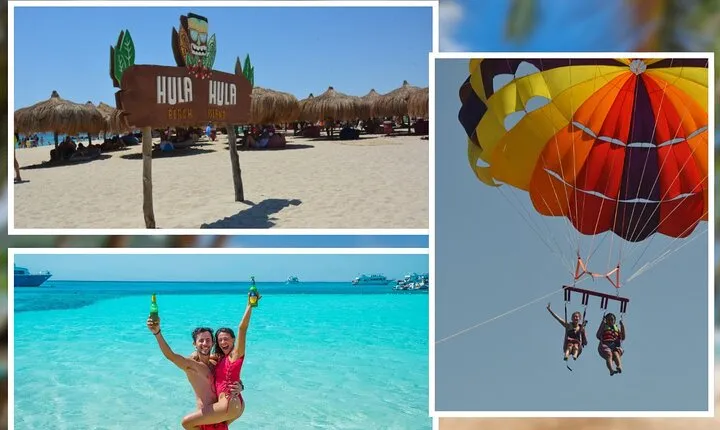 Hula Hula Island, Parasailing, Water Sports & Lunch - Hurghada