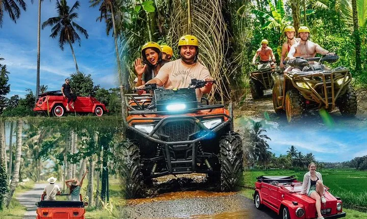 Bali ATV Ride Combbine Ubud Tour With clasict car (VW)