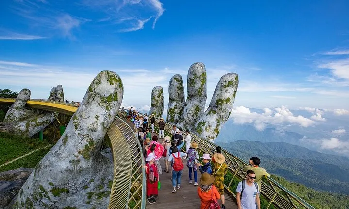 BaNa Hills and Golden Bridge Cable Car Tour with Buffet Lunch
