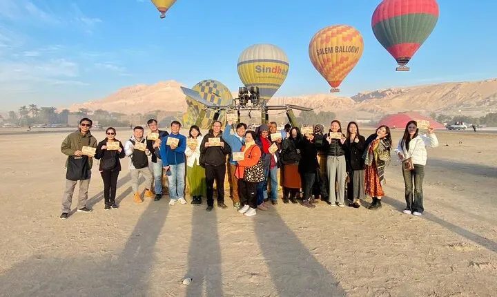 Luxury Sunrise Hot Air Balloon ride luxor with pick up & drop off