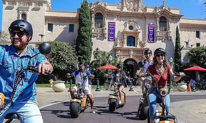 San Diego Guided Scooter Tour: Downtown & Balboa Park Highlights