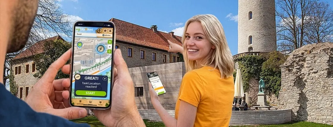 Self-guided digital scavenger hunt in Bielefeld