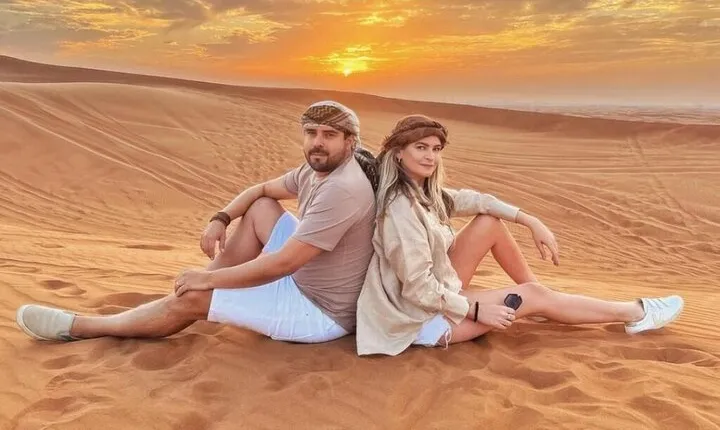 Private Evening Red Sand Desert Safari with Thrilling BBQ Dinner