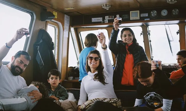 Sailing Ushuaia Beagle Channel in a yatch