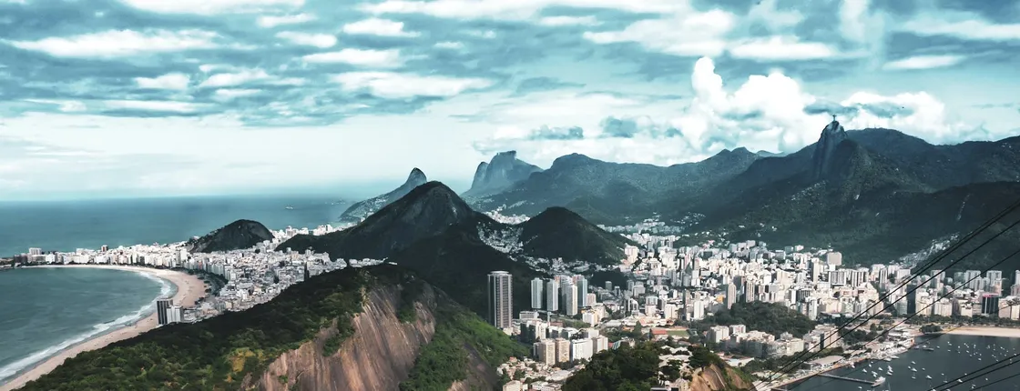 Scenic helicopter flight in Rio
