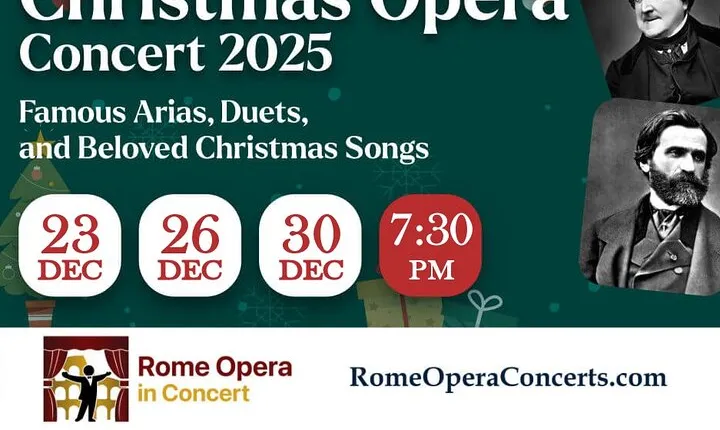 Rome: Xmas Opera Concert with Aperitif