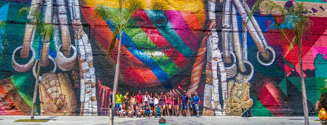 Along the Olympic Boulevard in Rio de Janeiro