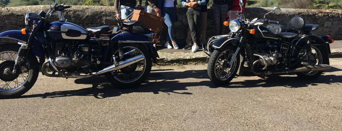 Florence sidecar tour at sunset with aperitivo