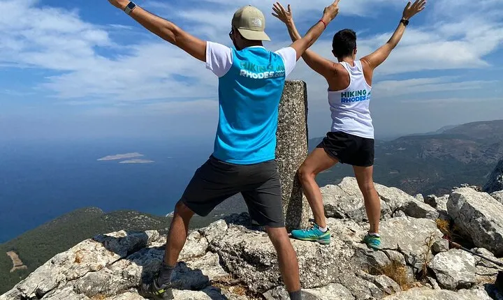 Small Group Hiking on Mount Akramitis in Rhodes