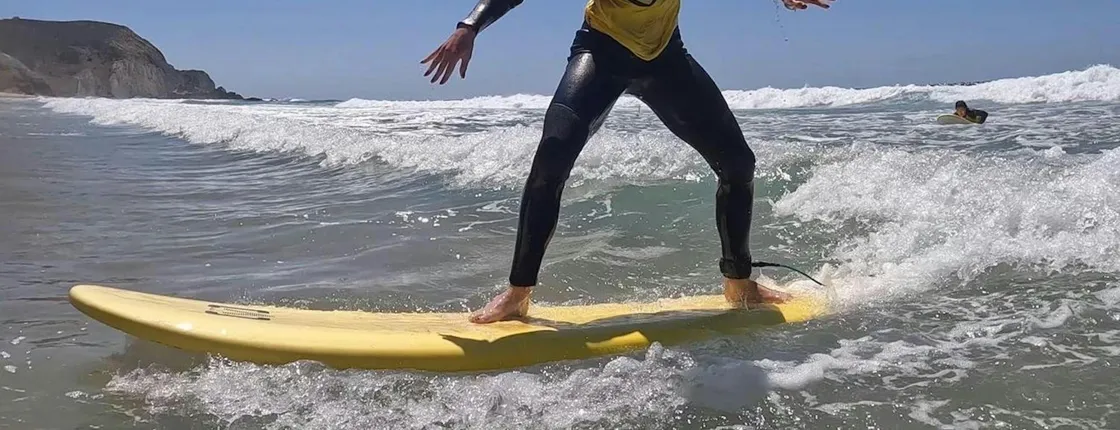 Beach surf lessons in Carrapateira