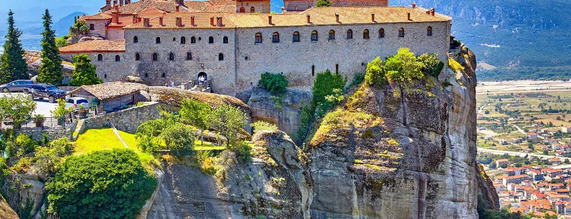 Self-guided driving audio tour of Meteora's ancient monasteries