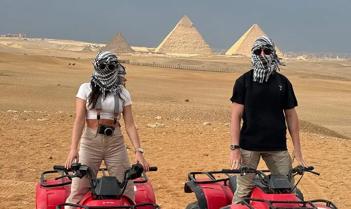 Sunset Pyramids of Giza Quad Biking ATV