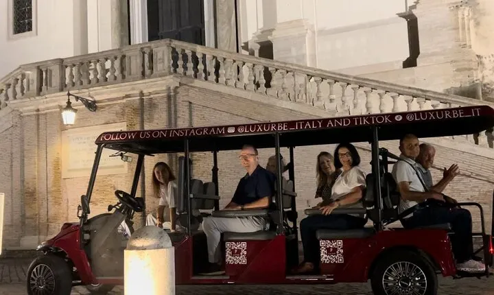 Golf Cart Tour Express Highlights of Rome by Night