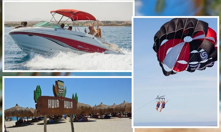 Private Speedboat To Hula Hula Island With Parasailing - Hurghada