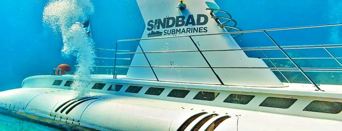Sindbad submarine tour with round trip transportation in Hurghada
