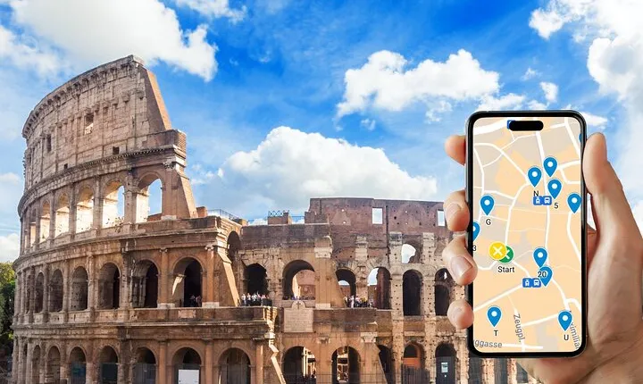 Self-guided scavenger hunt and city game in Rome