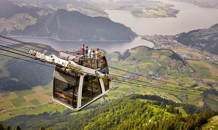 CabriO World's first Open Top Cable Car Ticket to Mt Stanserhorn