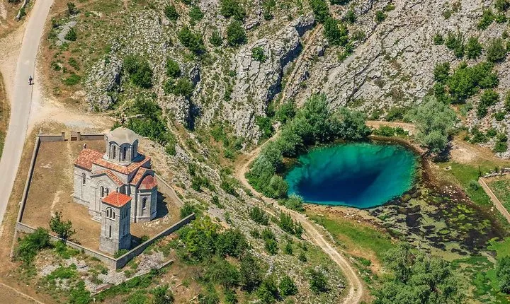 Sinj: Panoramic Flight over Peruca Lake and Dinara mountain