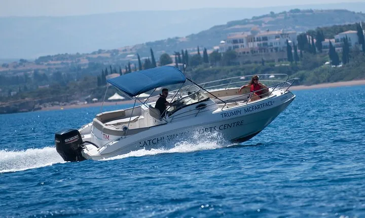 Luxury Marinello 26 Self-Drive speedboat Rental in Latchi 