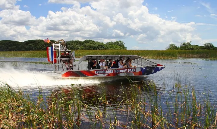 From Miami: Open-Top Bus Tour, Bay Cruise, & Everglades Adventure