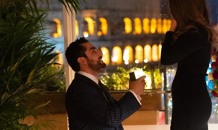 Marriage proposal in Rome