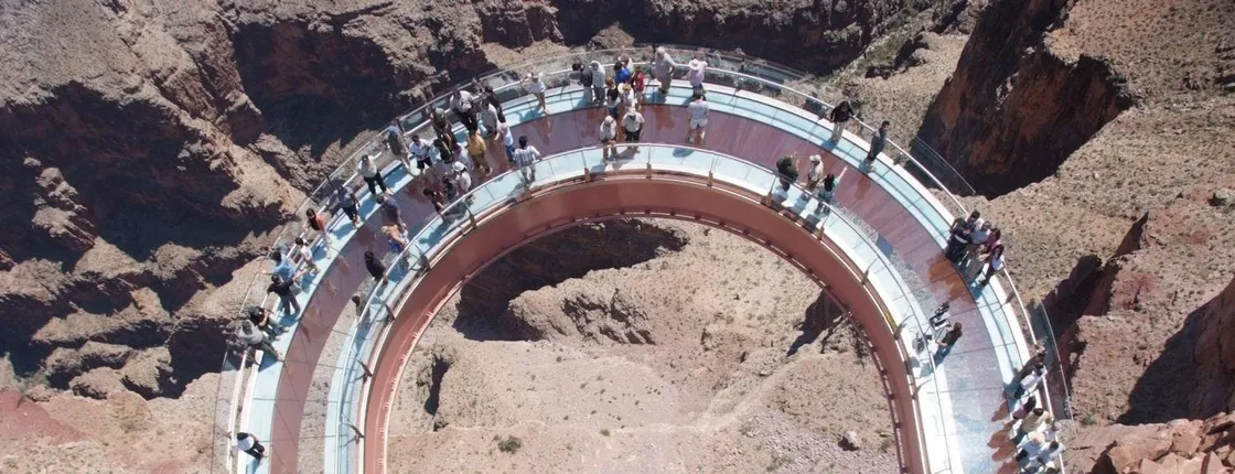 Grand Canyon West Rim by luxury limo van with Hoover Dam photo stop and Skywalk ticket