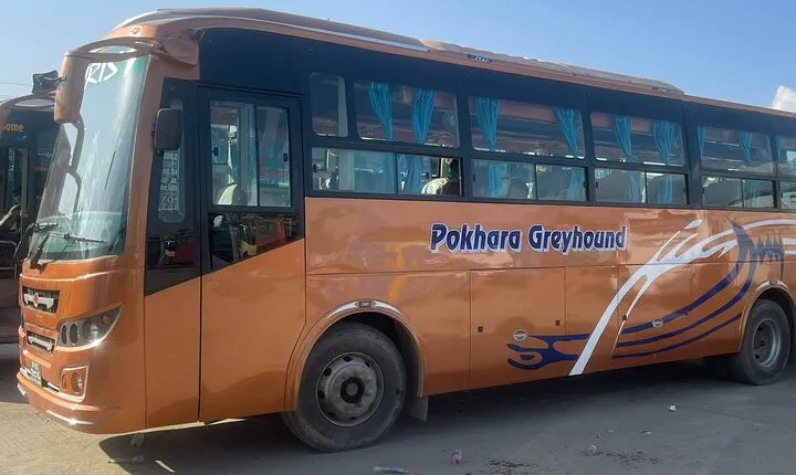 Kathmandu to Pokhara Sofa Seat Tourist Bus