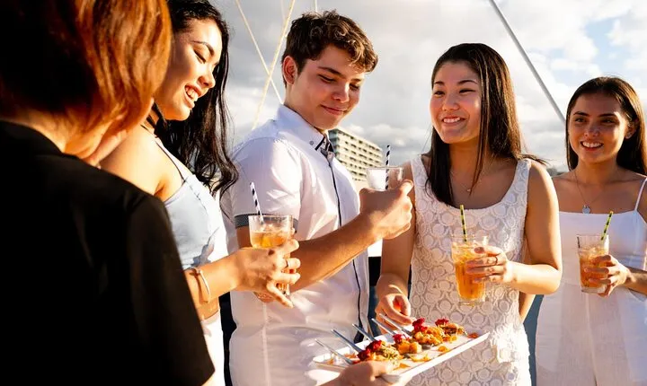 NYC Sunset Cruise with Statue Views Live Comedy and DJ on Hudson
