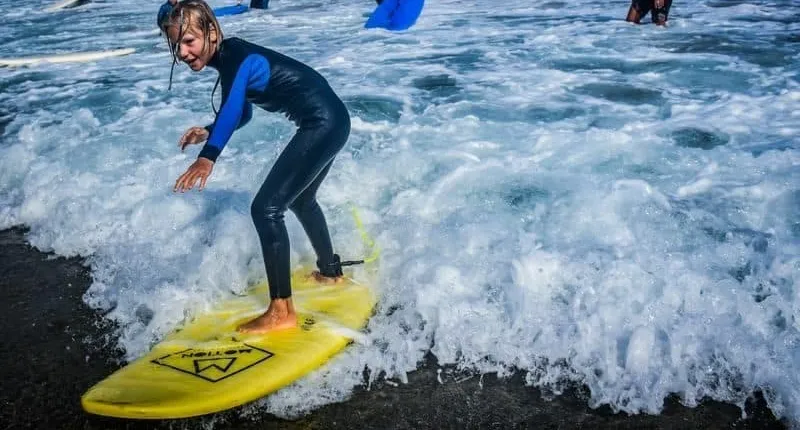 Family surfing session in the south of Fuerteventura without transfers