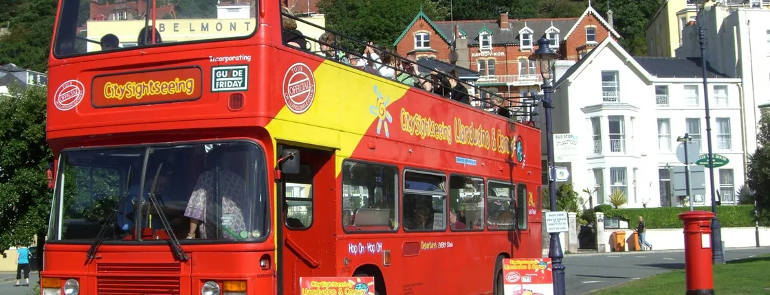 City Sightseeing hop-on hop-off bus tour of Llandudno