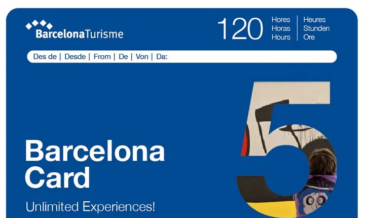 Barcelona Card: Museums + Transport for 72h, 96h or 120h