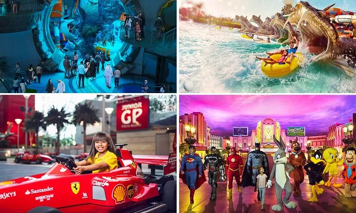 1 Day 2 Yas Island Park Tickets Combo